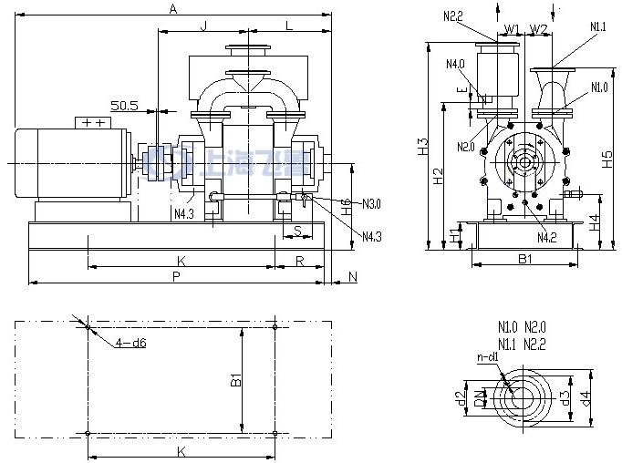 2BEA202/203/252/253ֱ(li��n)����(d��ng)ˮ�h(hu��n)ʽ��ձð��b�ߴ�